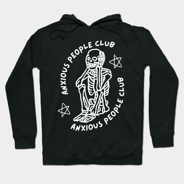 Anxious People Club Hoodie by MuchY.Store